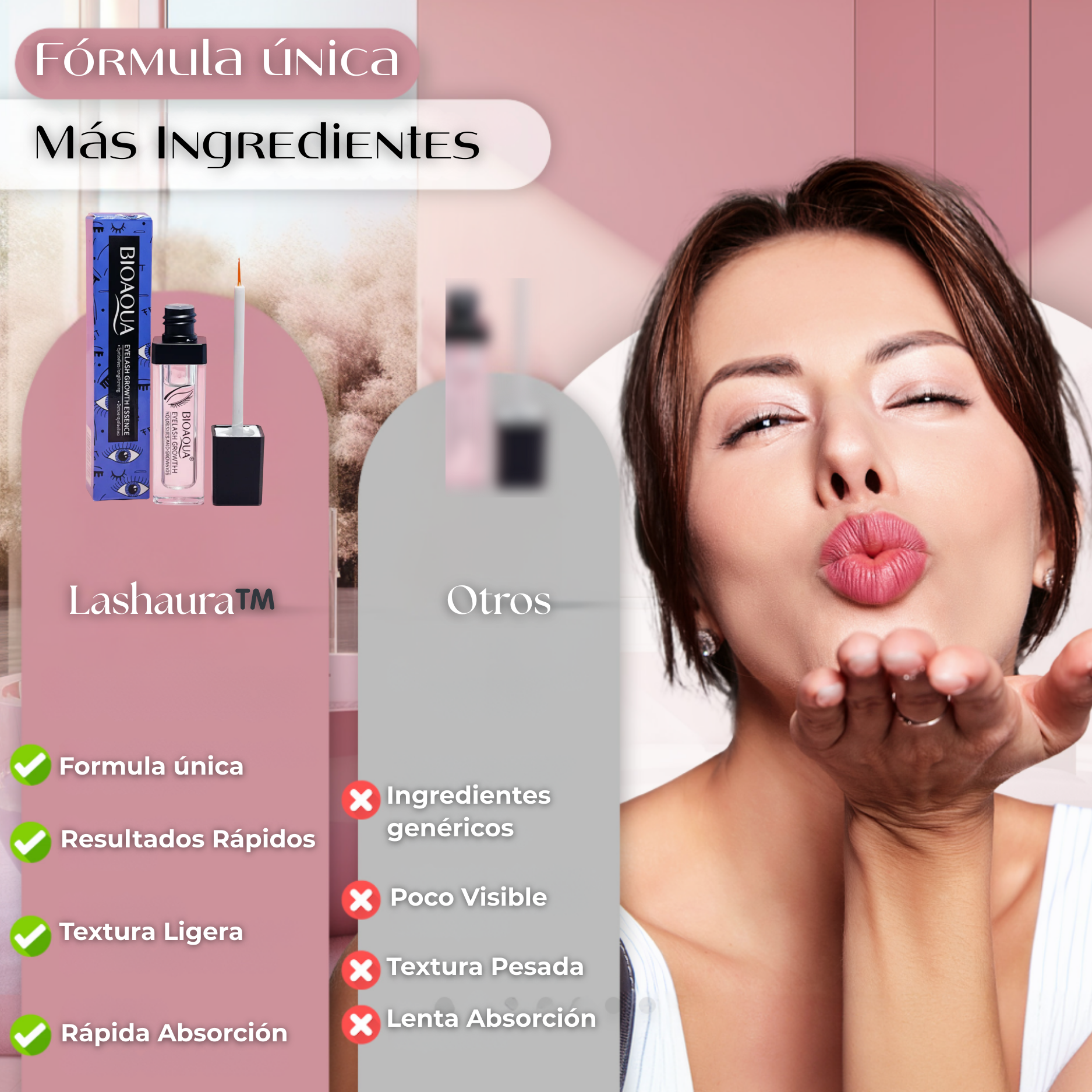 Serum para el crecimiento de pestañas Lashaura