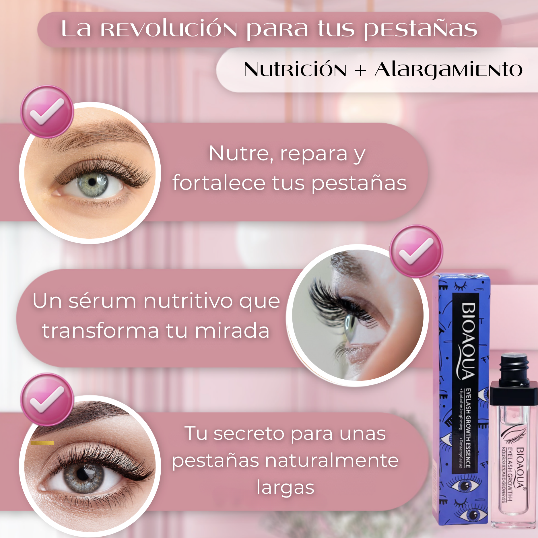 Serum para el crecimiento de pestañas Lashaura