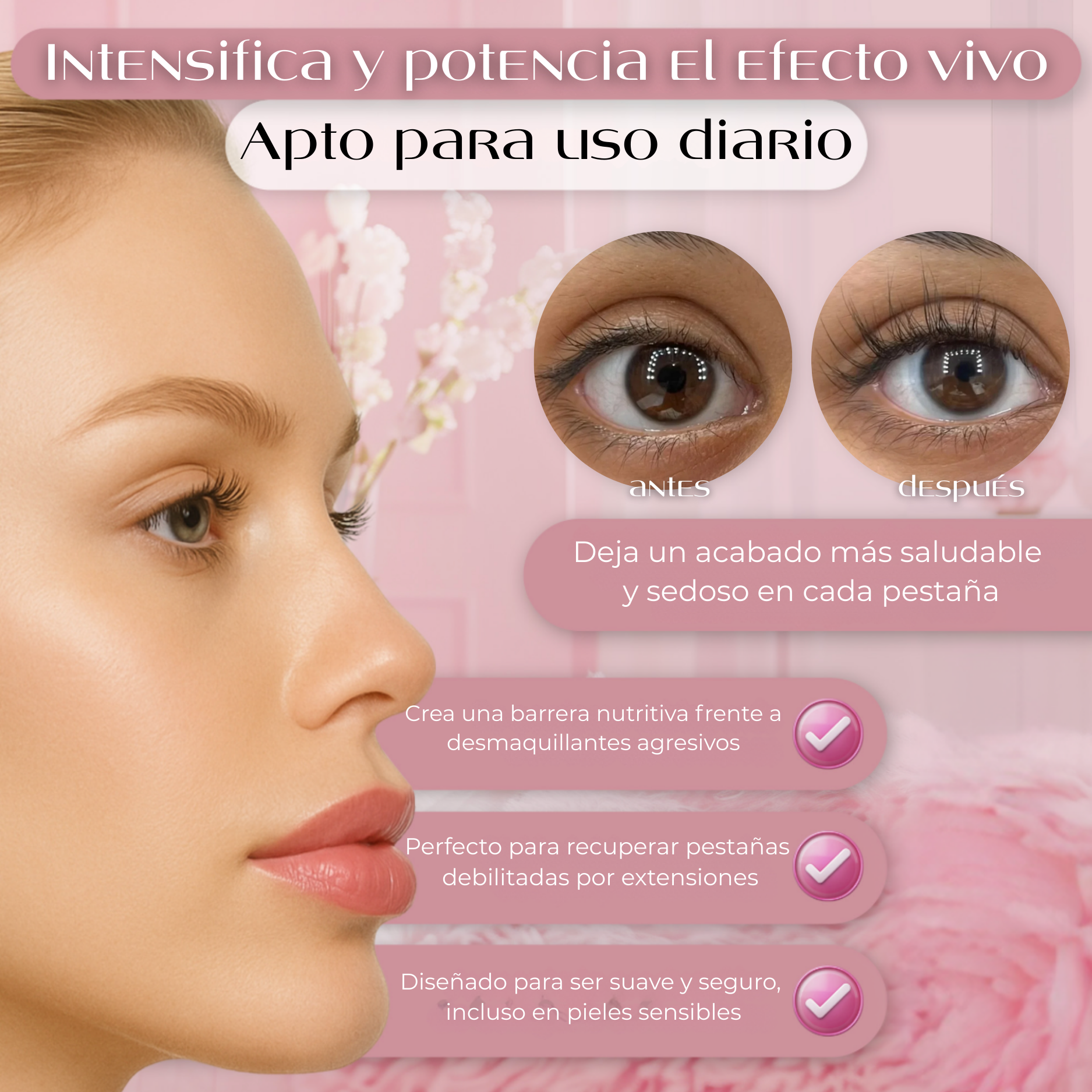 Serum para el crecimiento de pestañas Lashaura