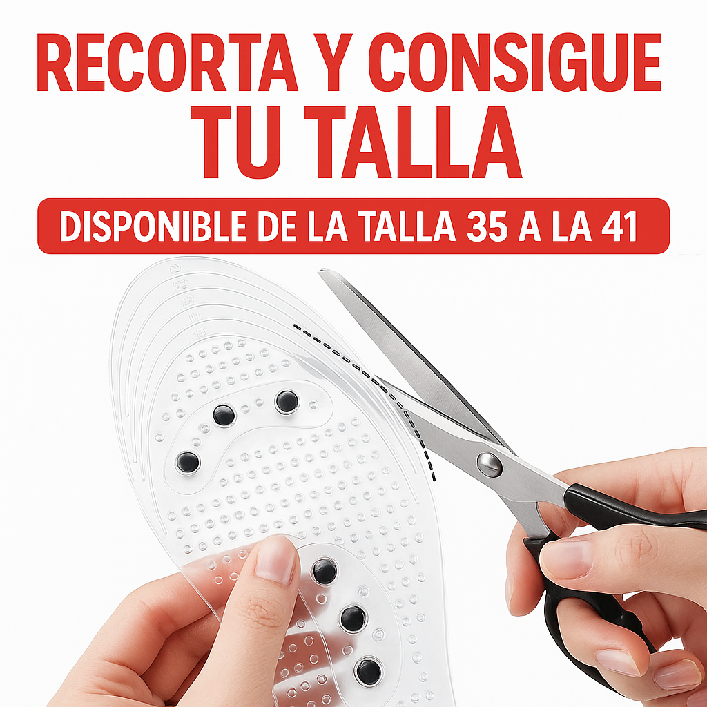 Plantillas Magnéticas Neos™ Mujer – Alivio de Juanetes, Fascitis y Circulación, Estiliza tu Cuerpo (Tallas de la 35 a la 41, Recortables)