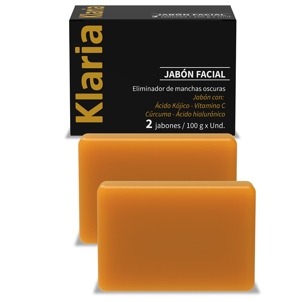 Klaria x2: Jabón Antimanchas con Ácido Kójico